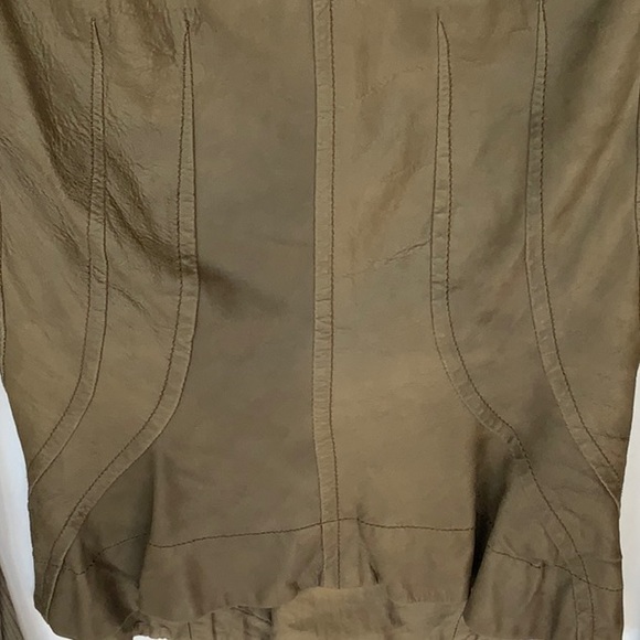 RICK OWENS Leather short jacket - Picture 6 of 12